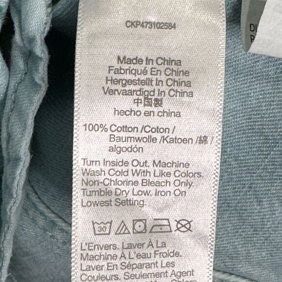 Madewell Dress Womens 2 Blue Denim Button Front Sleeveless Pockets Mini Utility - Picture 7 of 8